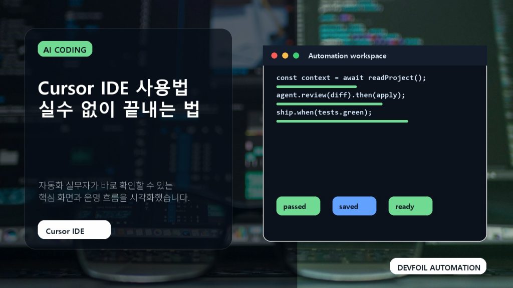 Cursor IDE 사용법 실수 없이 끝내는 법