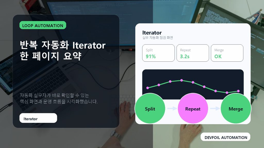 반복 자동화 Iterator 한 페이지 요약