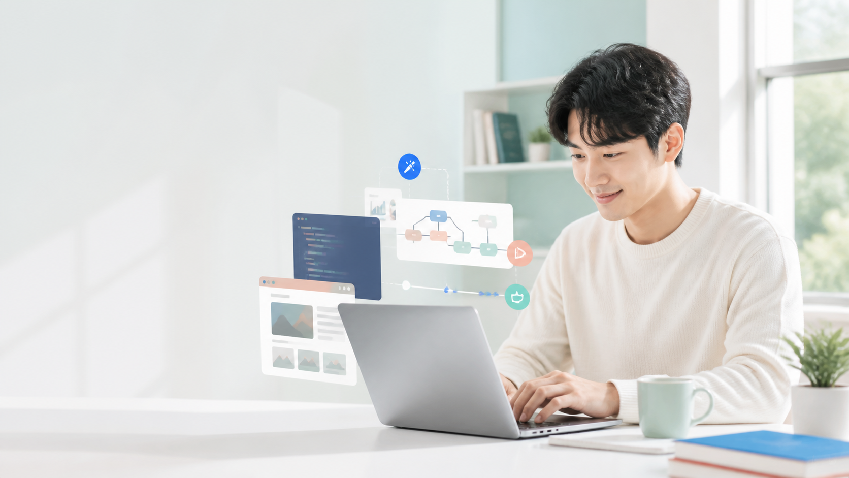AI와 함께 바이브코딩과 업무 자동화를 배우는 학습자